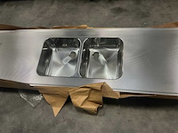 Reginox 221,5x60 rvs blad wafel - afbeelding 3 van  4