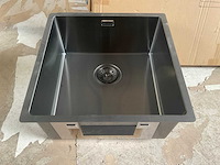 Reginox gun metal keukenspoelbak 44x44cm - afbeelding 3 van  3