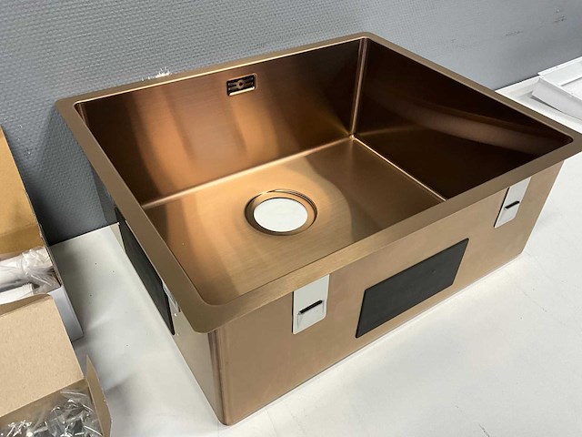 Reginox miami 50x40 copper spoelbak - afbeelding 3 van  5