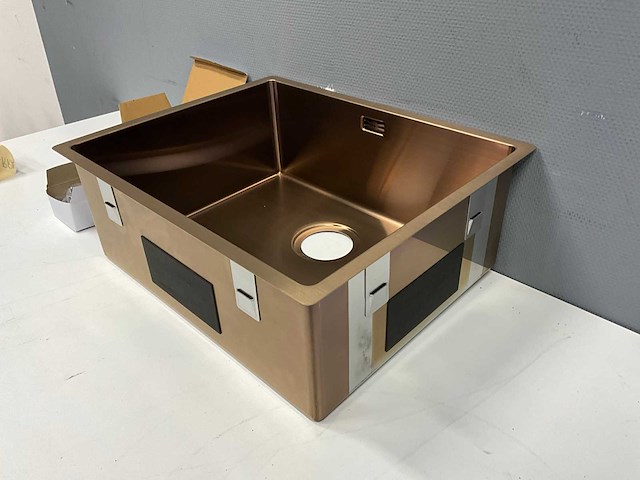 Reginox miami 50x40 copper spoelbak - afbeelding 4 van  5