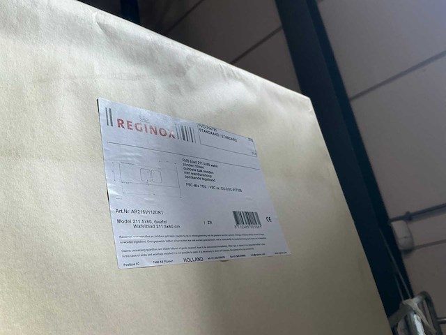 Reginox rvs werkblad 211 cm / spoelbak - afbeelding 2 van  2