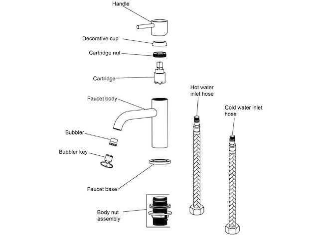 Regn - 10001cr - wastafelmengkraan met coldstart chroom - afbeelding 3 van  5