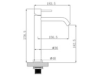 Regn - 10002cr - wastafelmengkraan xl met coldstart chroom - afbeelding 2 van  4
