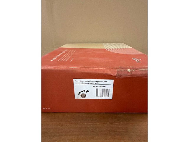 Regn - 10005mb - 2-gats inbouw wastafelkraan met coldstart mat zwart - afbeelding 4 van  8