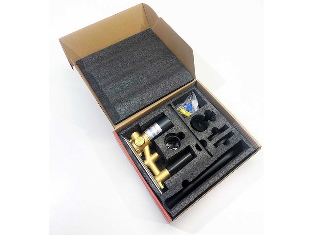 Regn - 10005mb - inbouw wastafelmengkraan 2-gats met coldstart mat zwart - afbeelding 2 van  3