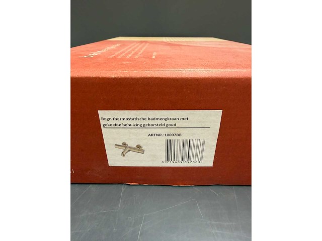 Regn - 10007bb - thermostatische badmengkraan met gekoelde behuizing geborsteld goud - afbeelding 4 van  4