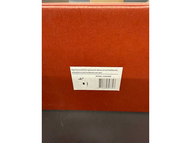 Regn - 15003mb - thermostatische regendouche inbouw set met hoofddouche, achterplaat en losse handdouche mat zwart - afbeelding 6 van  6