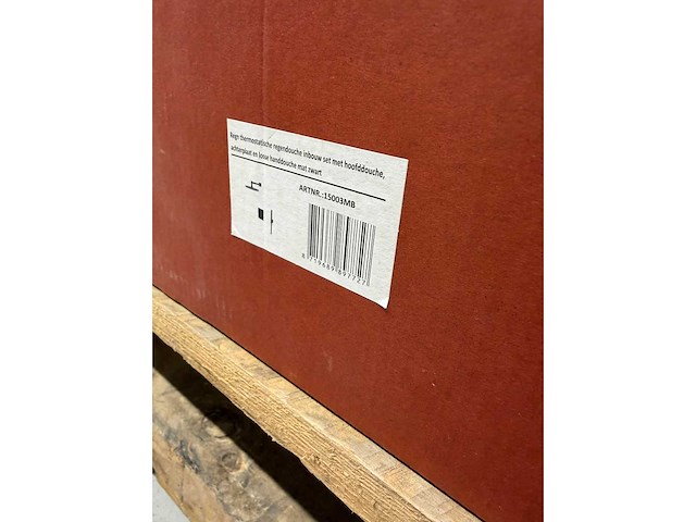 Regn - 15003mb - thermostatische regendouche inbouw set met hoofddouche, achterplaat en losse handdouche mat zwart - afbeelding 3 van  3