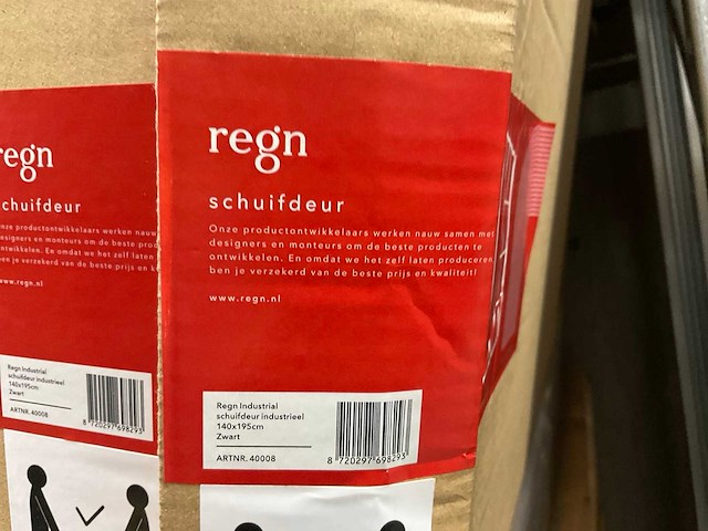 Regn industrial douche cabine 140x90 cm (2x) - afbeelding 3 van  6