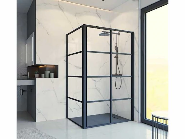 Regn industrial douche cabine 140x90 cm (2x) - afbeelding 1 van  6