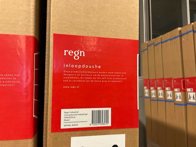 Regn industrial inloopdouche 100x200 cm (2x) - afbeelding 2 van  3