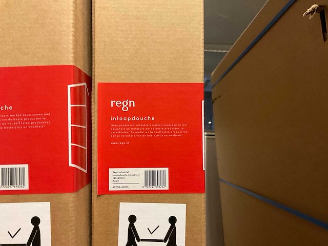 Regn industrial inloopdouche 120x200 cm - afbeelding 2 van  3
