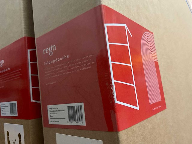 Regn industrial inloopdouche 140x200 cm - afbeelding 2 van  3