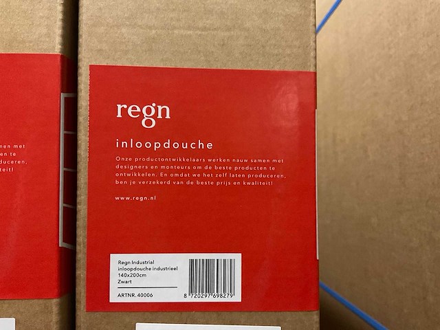 Regn industrial inloopdouche 140x200 cm - afbeelding 2 van  3