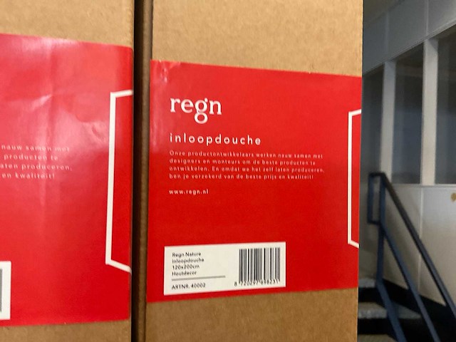 Regn nature inloopdouche 120x200 cm (5x) - afbeelding 2 van  3