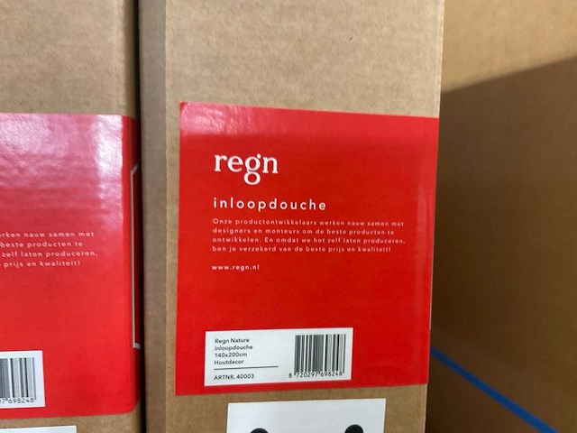 Regn nature inloopdouche 140x200 cm (2x) - afbeelding 2 van  3