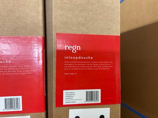 Regn nature inloopdouche 140x200 cm - afbeelding 2 van  3