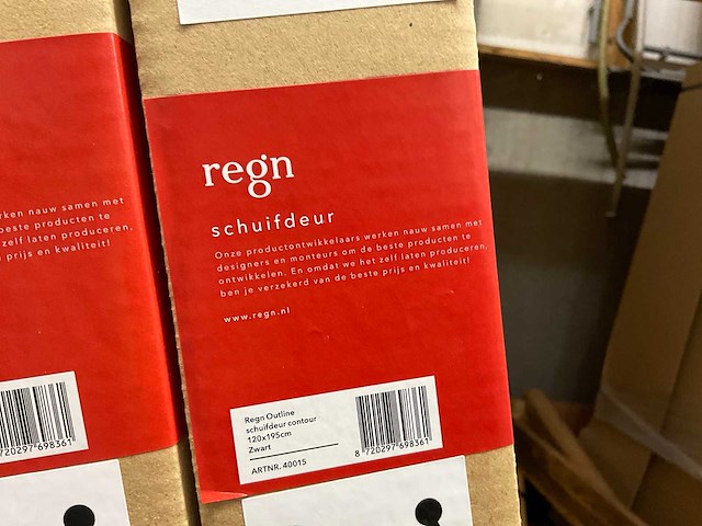 Regn outline douche cabine 120x80 cm (2x) - afbeelding 3 van  6