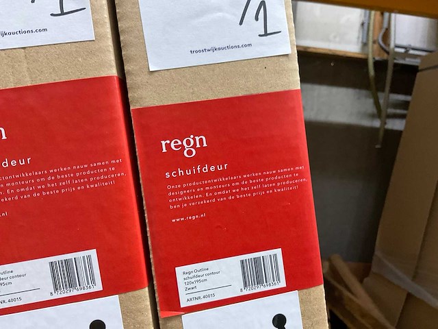 Regn outline douche cabine 120x80 cm (5x) - afbeelding 3 van  6