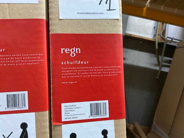 Regn outline douche cabine 120x80 cm - afbeelding 3 van  6