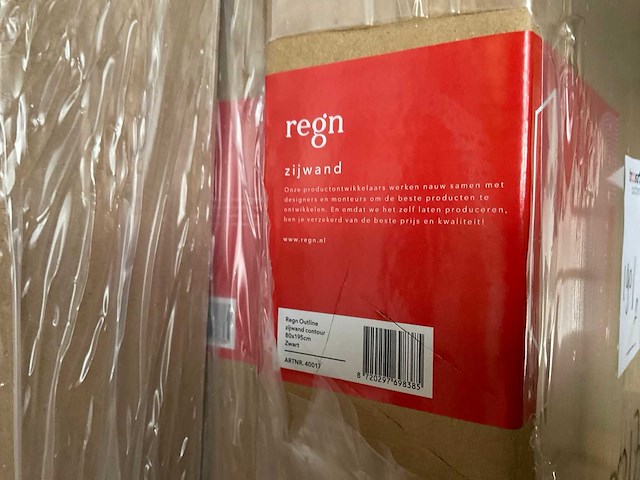 Regn outline douche cabine 120x80 cm - afbeelding 5 van  6