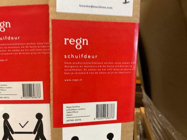 Regn outline douche cabine 140x90 cm (5x) - afbeelding 3 van  6