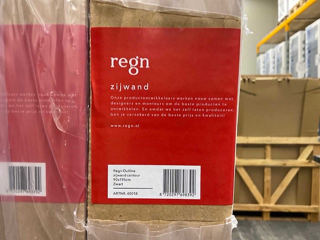 Regn outline douche cabine 140x90 cm (5x) - afbeelding 5 van  6