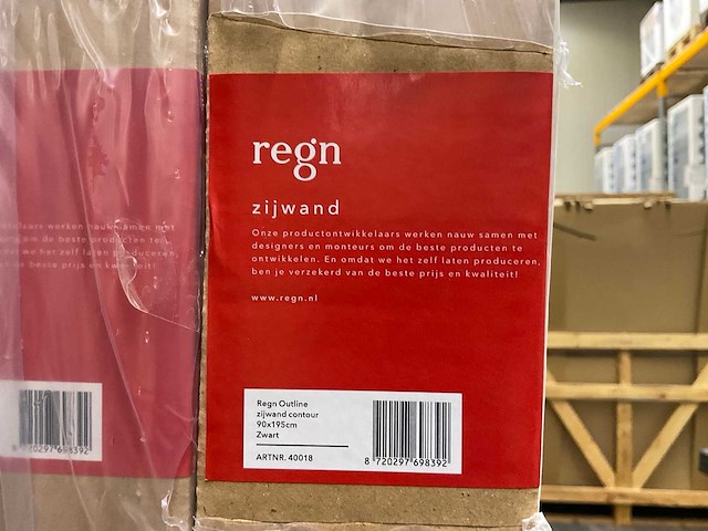 Regn outline douche cabine 140x90 cm - afbeelding 5 van  6