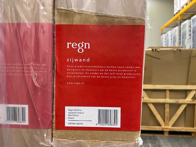 Regn outline douche cabine 140x90 cm - afbeelding 3 van  4