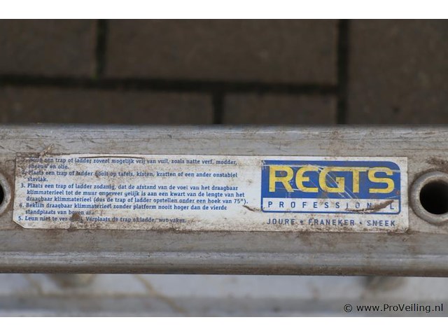 Regts ladder - 506x36cm - afbeelding 4 van  5