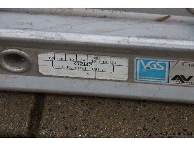 Regts ladder -420x41cm - afbeelding 5 van  7