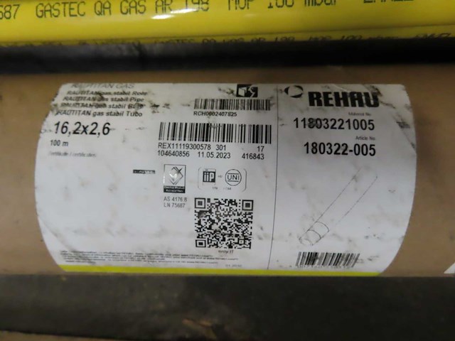 Rehau - rautitan gas stabil - meerlagenbuis 5000mm (33x) - afbeelding 2 van  2