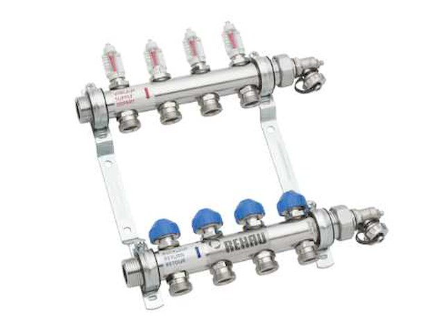 Rehau - v2a hkv-d3 - vloerverwarmingsverdeler 3-groeps - afbeelding 1 van  2