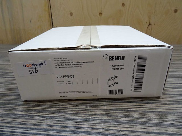 Rehau - v2a hkv-d3 - vloerverwarmingsverdeler 3-groeps - afbeelding 2 van  2