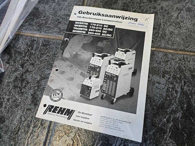 Rehm - transtig 260 dc - tig-lasmachine - afbeelding 7 van  7