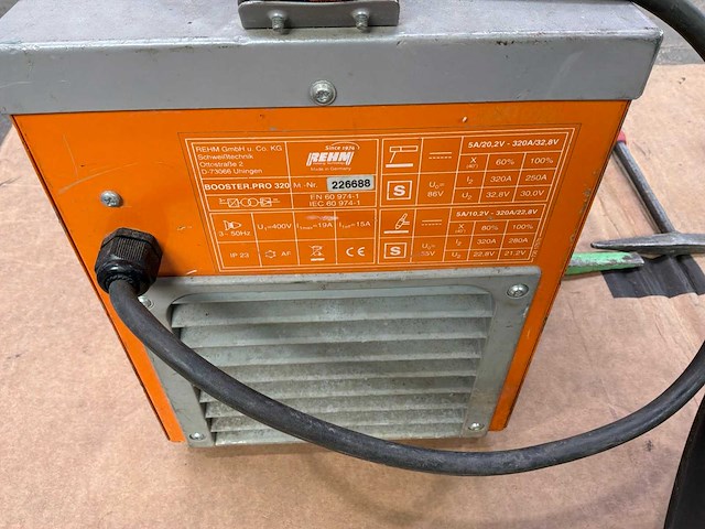 Rehm booster pro 320 elektrodenlasinverter - afbeelding 3 van  9
