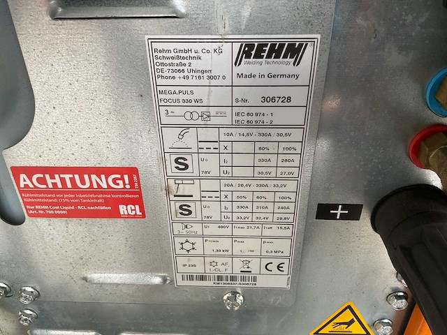 Rehm mega puls focus 330 ws lasapparaat - afbeelding 2 van  9
