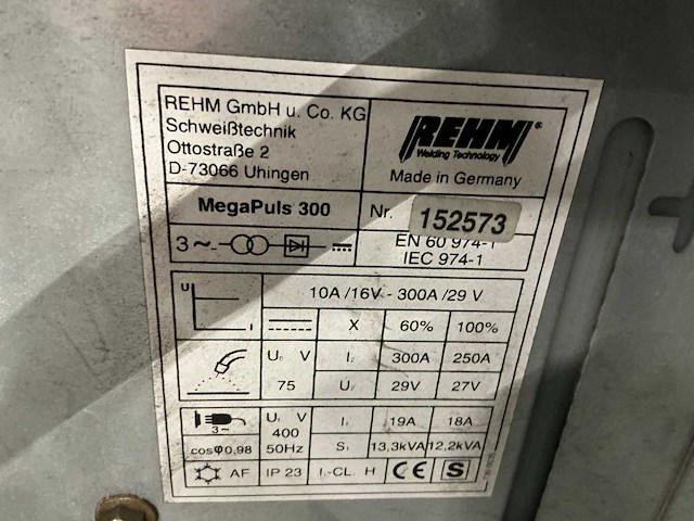 Rehm megapuls 300 mig lasapparaat - afbeelding 3 van  11