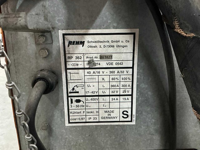 Rehm rp362 mig lasapparaat - afbeelding 5 van  7