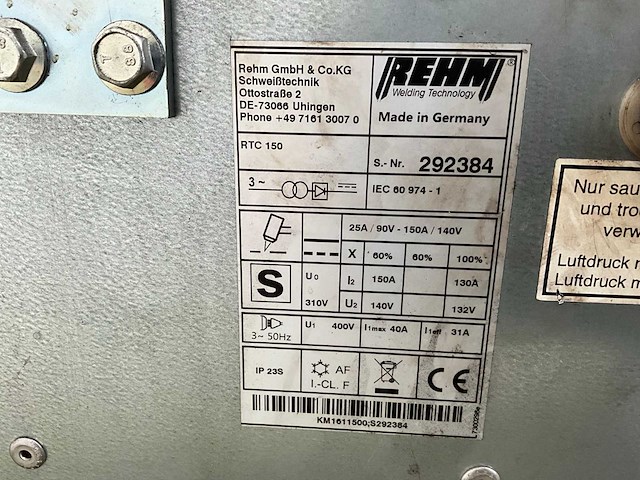 Rehm rtc 150 plasmasnijmachine - afbeelding 4 van  4