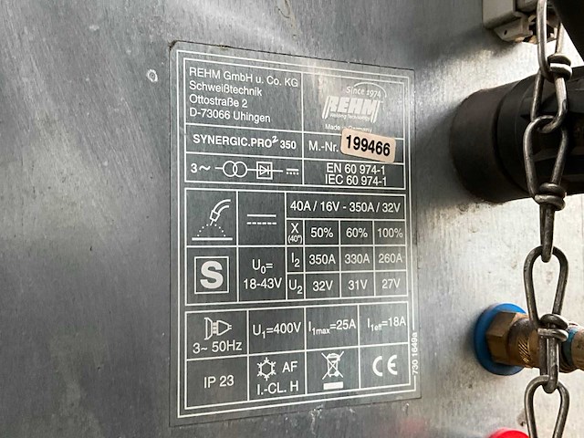 Rehm synergic.pro2 350 mig lasapparaat - afbeelding 8 van  8