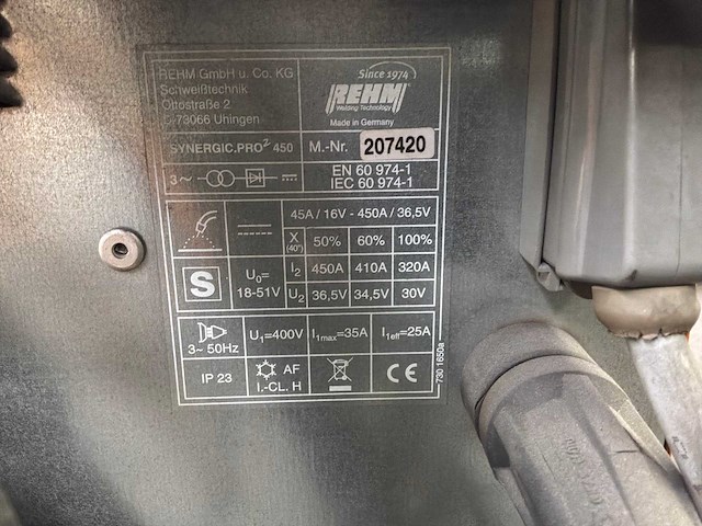 Rehm synergic.pro2 450-4 mig lasapparaat - afbeelding 5 van  13