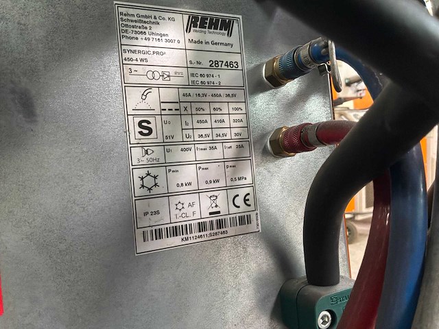 Rehm synergic.pro2 450-4 mig lasapparaat - afbeelding 10 van  19
