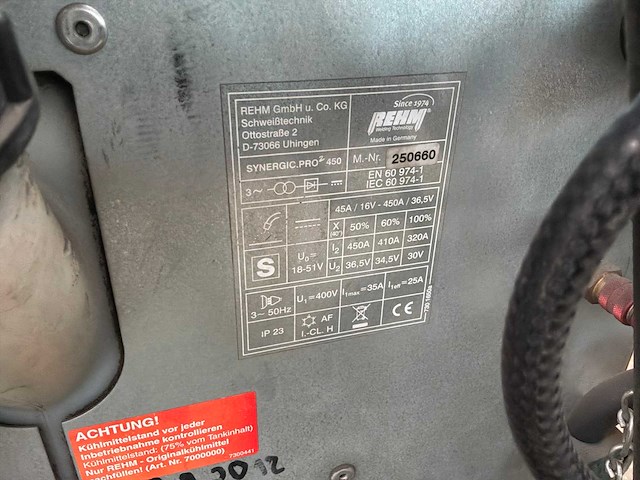 Rehm synergic.pro2 450-4 mig lasapparaat - afbeelding 3 van  11