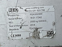 Reid lifting limited porta gantry pgas02000 aluminium portaalkraan - afbeelding 9 van  9