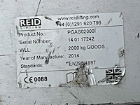 Reid lifting limited porta gantry pgas02000 aluminium portaalkraan - afbeelding 9 van  9