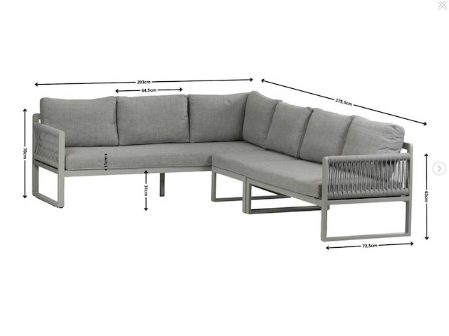 Reims - loungeset - afbeelding 1 van  3