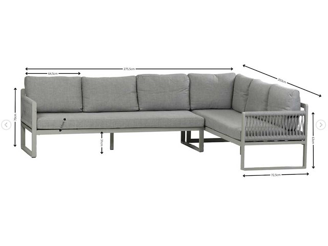 Reims - loungeset - afbeelding 1 van  2