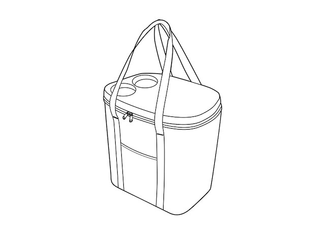 Reisenthel coolerbag xl koeltas 30l navy blauw - afbeelding 2 van  3