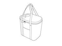 Reisenthel coolerbag xl koeltas 30l navy blauw - afbeelding 2 van  3